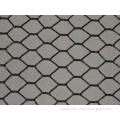 Black Vinyl Coated Fencer Hexagonal Wire Netting , 25mm Mes